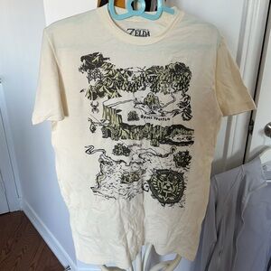 Nintendo Cream Legend of Zelda Graphic Tee